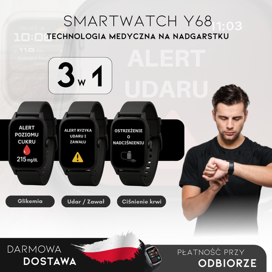 Smartwatch Y68 | Inteligentne Monitorowanie